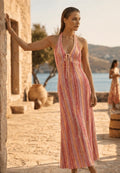 Coral Midi Dress